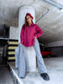 Krekls "COTTON" H8062 - BORDO